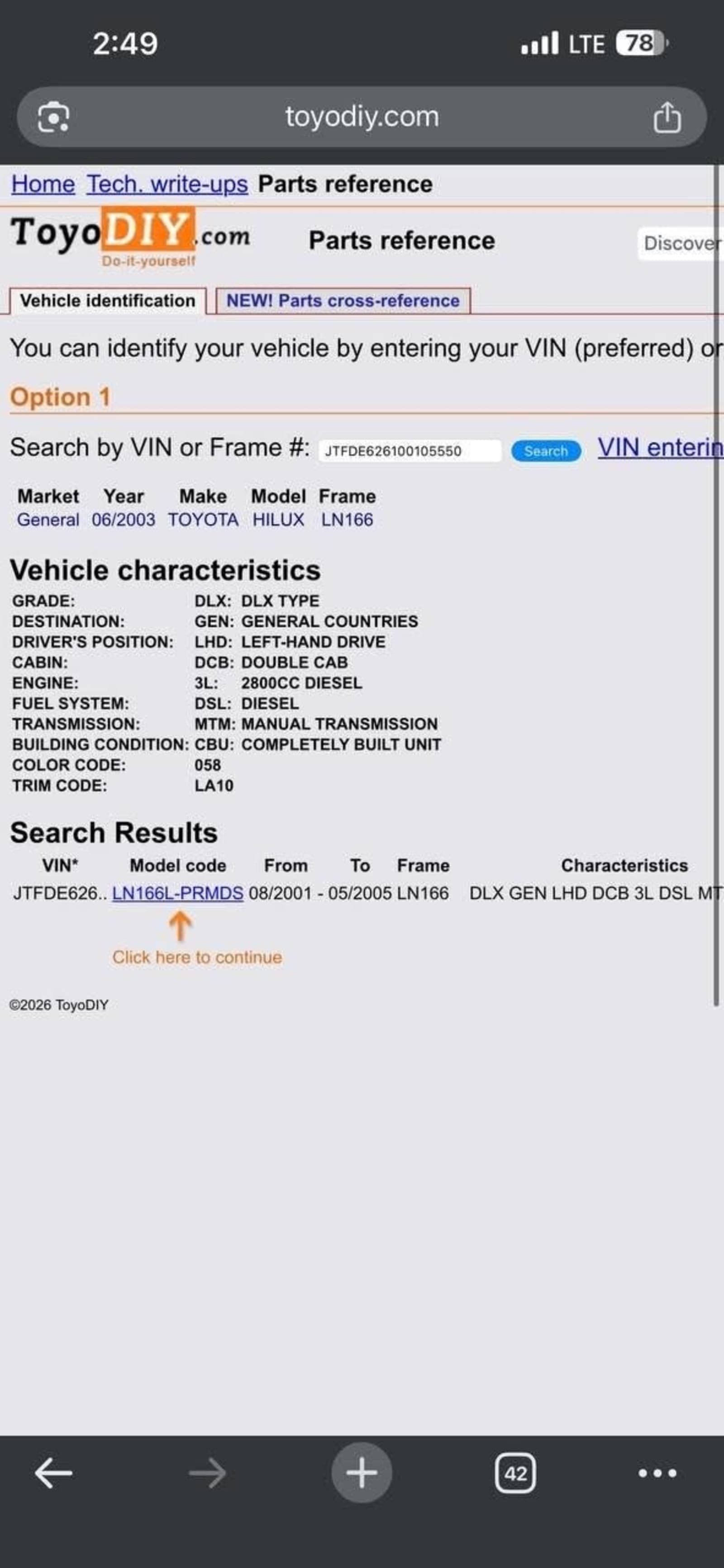 2003 Toyota 3L double gabina — photo 3