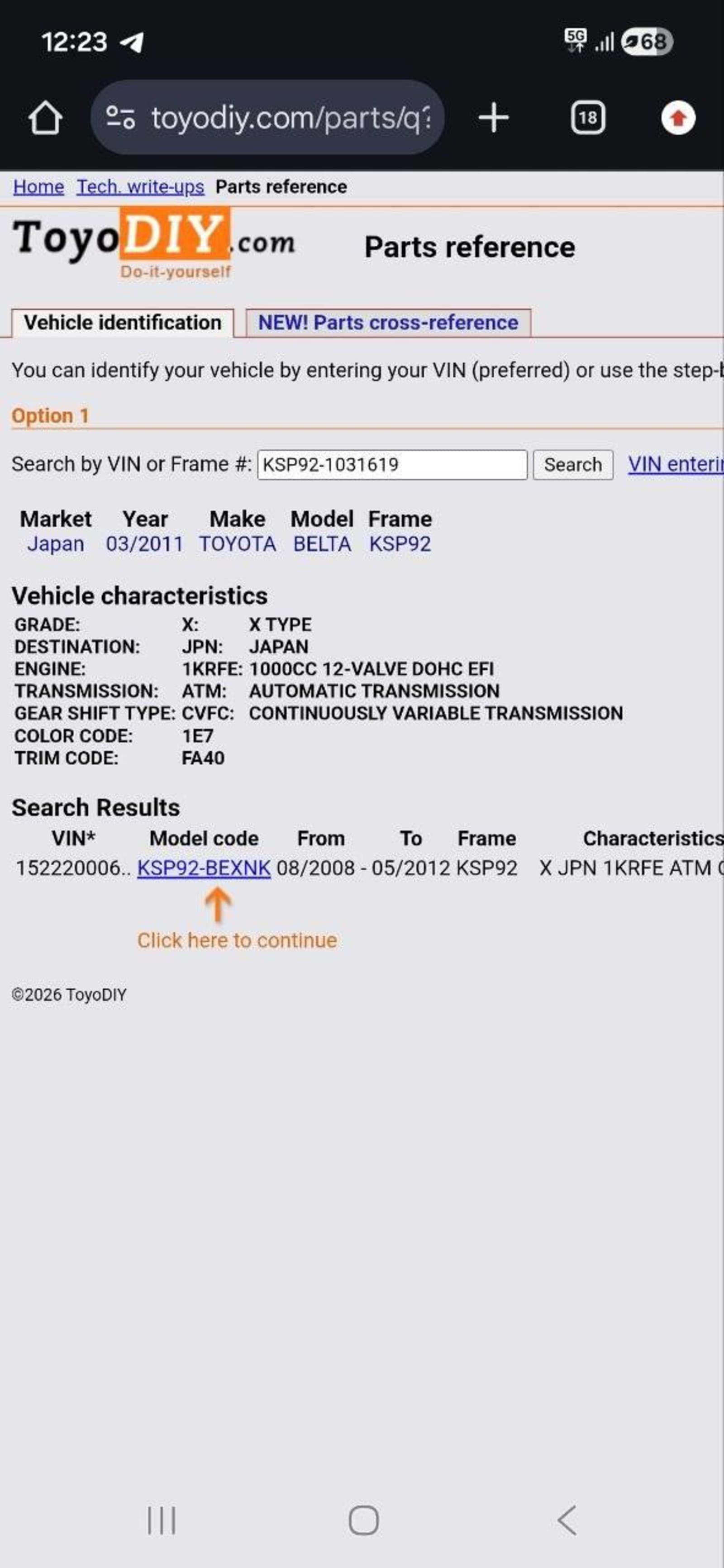 2011 Toyota Yaris Belta