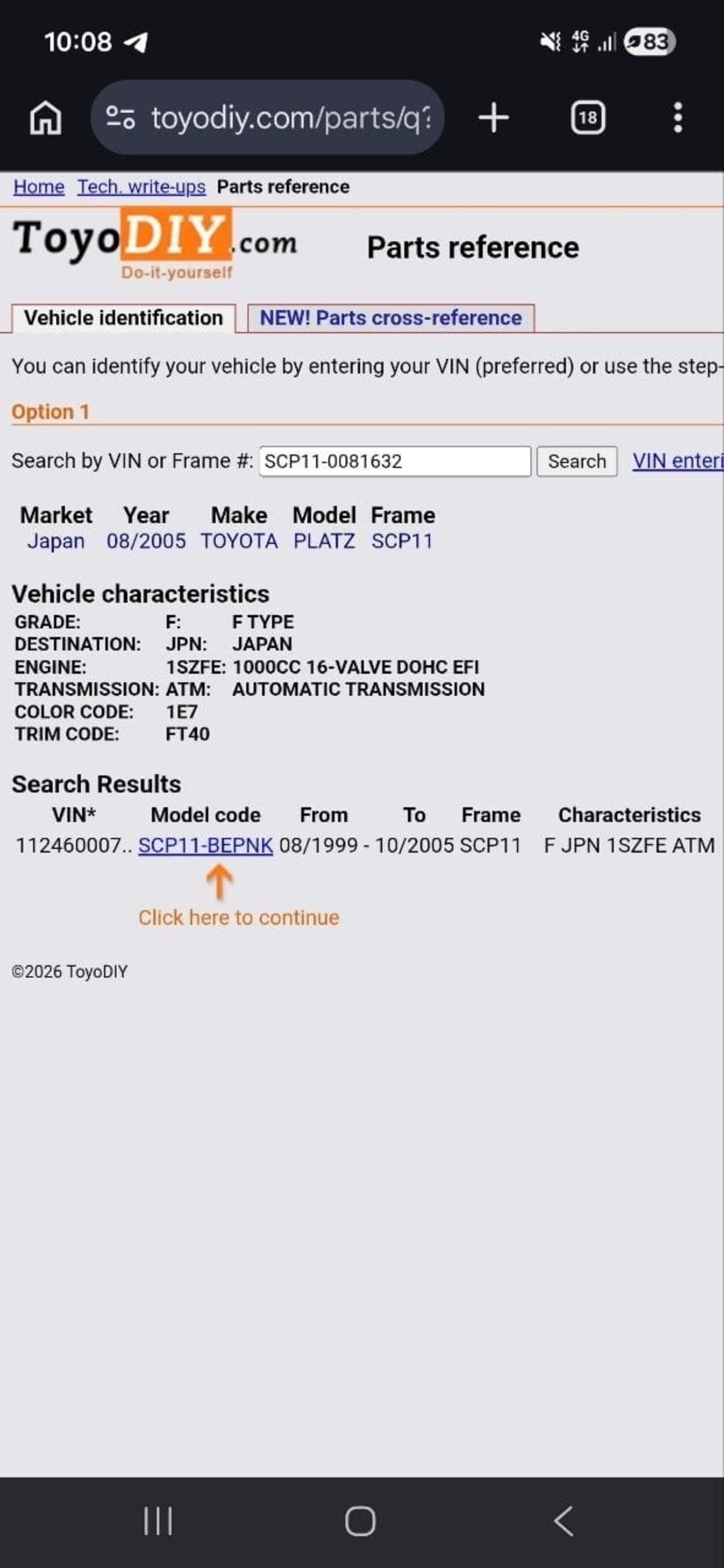 2005 Toyota Platz — photo 2