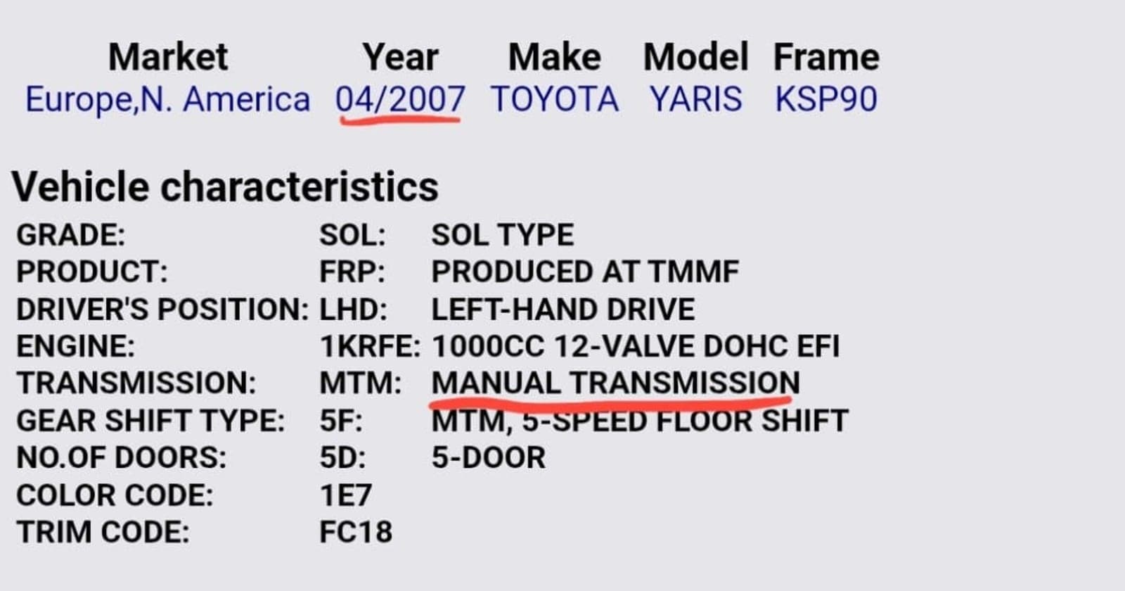 2007 Toyota Yaris Compact — photo 2