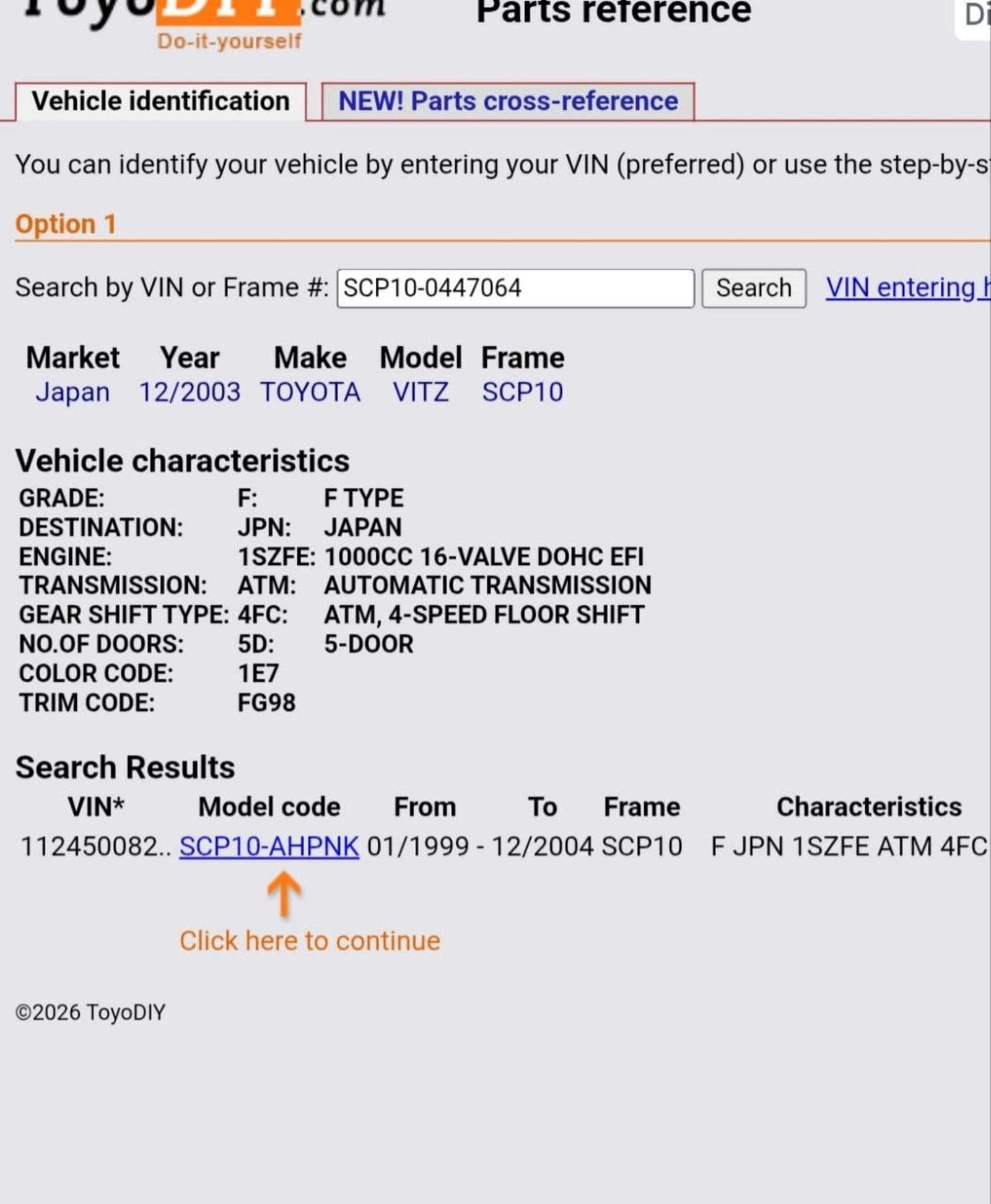 2003 Toyota Vitz — photo 2